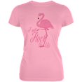 thumbnail image 1 of Flamingo I Will Flock You Up Juniors Soft T Shirt Blush Pink 2XL, 1 of 1