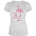 thumbnail image 1 of Flamingo I Will Flock You Up Juniors Soft T Shirt White 2XL, 1 of 1