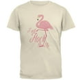 thumbnail image 1 of Flamingo I Will Flock You Up Mens T Shirt Natural X-LG, 1 of 1