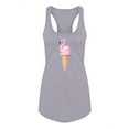 thumbnail image 1 of Flamingo Ice Cream Racerback Tank Women -Image by Shutterstock, Female x-Small, 1 of 4