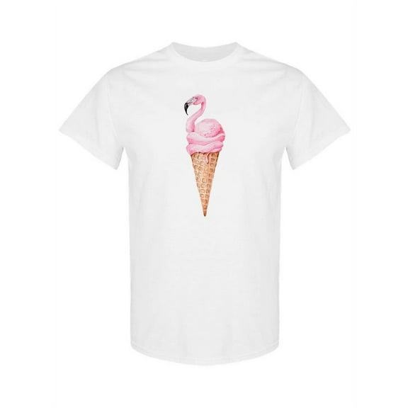 Flamingo Ice Cream T-Shirt Women -Image by Shutterstock, Female 4X-Large