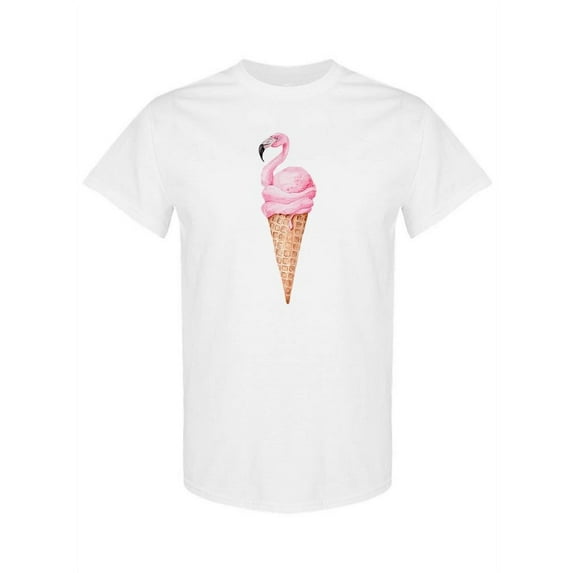 Flamingo Ice Cream T-Shirt Women -Image by Shutterstock, Female 4X-Large