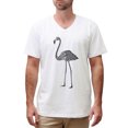 thumbnail image 1 of Flamingo In Graphic Style Print 100% Cotton Short Sleeve Men T-shirt MTS_02 XL, 1 of 1