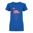 thumbnail image 1 of Flamingo In Real Touch Shaped T-Shirt Women -Image by Shutterstock, Female Large, 1 of 2