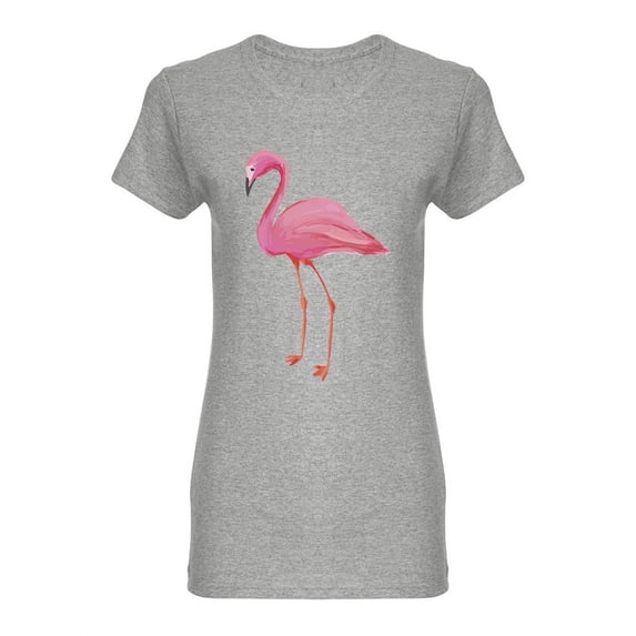 Flamingo In Real Touch Shaped Tee Women's -Image by Shutterstock