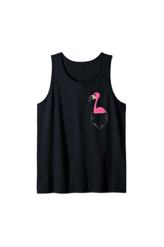 Flamingo In The Pocket Flamingo In Pocket Flamingo Tank Top Size S-3XL