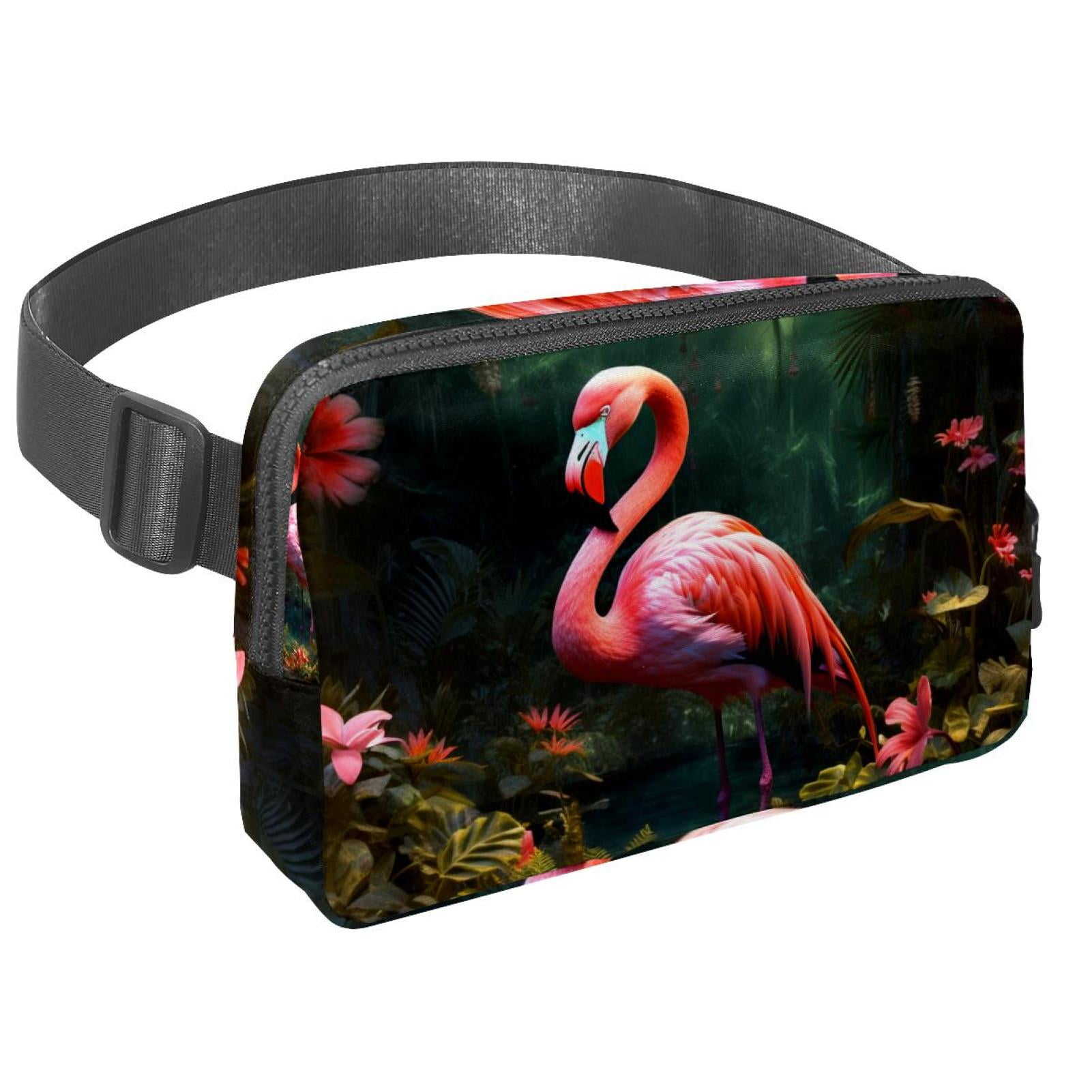 Flamingo Lightweight Adjustable Waist Bag with Extension Strap - Unisex Fanny Pack