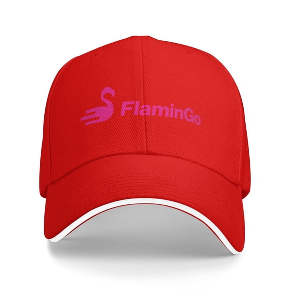 Flamingo Logo Unisex Adult Baseball Caps Adjustable Casquette Dad Hat Sandwich Cap Outdoors Headwear