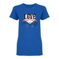 thumbnail image 1 of Flamingo Love Design Shaped T-Shirt Women -Image by Shutterstock, Female XX-Large, 1 of 2