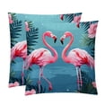 thumbnail image 1 of Flamingo Luxurious Velvet Chair Pillow Covers and Throw Pillow Inserts - Set of 2, Available in 16x16, 18x18, and 20x20 Inches, Featuring Unique Patterns for Home Decor, 1 of 6