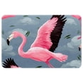 thumbnail image 1 of Flamingo Machine Washable Non-Slip Polyester Indoor Floor Rug and Chair Mats, 1 of 6