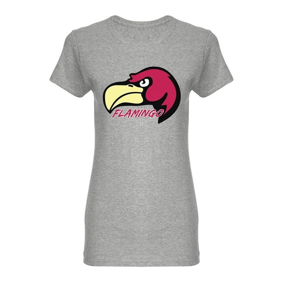 Flamingo Mascot Shaped T-Shirt Women -Image by Shutterstock, Female Large
