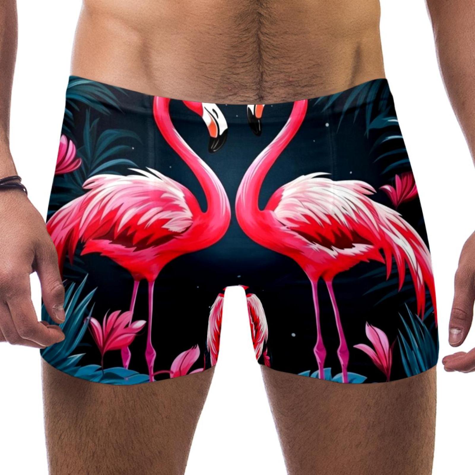 Flamingo Men's Polyester Beach Boxer Shorts - Walmart.com