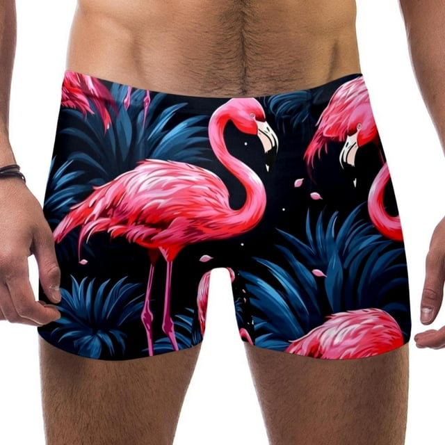 Flamingo Men's Quick Dry Polyester Beach Swim Trunks - Walmart.com