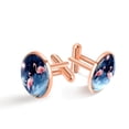 thumbnail image 1 of Flamingo Men's Stainless Steel Cufflink Set - Stylish Silver Jewelry for Dress Shirts - Ideal for Formal Events, 1 of 6