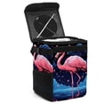 thumbnail image 1 of Flamingo Mini Trash Can Car Garbage Can Car Trash Can Foldable with Lid Leak-Proof Hanging Storage Bag, 1 of 6
