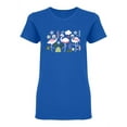 thumbnail image 1 of Flamingo Nature Set Shaped T-Shirt Women -Image by Shutterstock, Female Medium, 1 of 2