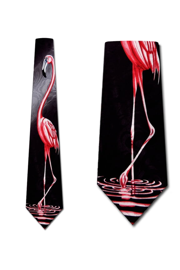 Flamingo Necktie Mens Tie by Steven Harris