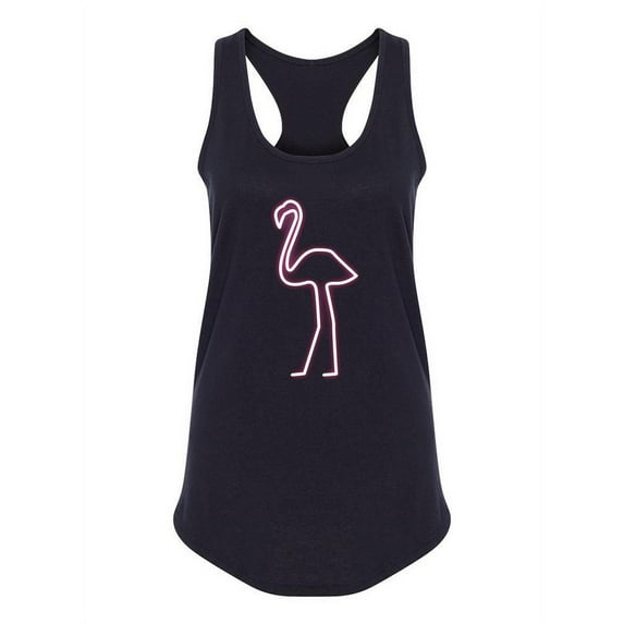 Flamingo Neon Design Tank Women -Image by Shutterstock, Female x-Small