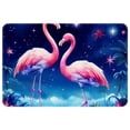 thumbnail image 1 of Flamingo Non-Slip Polyester Chair Mats Floor Mat Kitchen Mat Machine Washable, 1 of 6