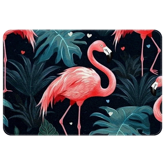 Flamingo Non-Slip Polyester Door Mat Floor Mats Bath Rugs Machine Washable