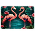 thumbnail image 1 of Flamingo Non-Slip Polyester Door Mat Floor Mats Bath Rugs Machine Washable, 1 of 6