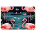 thumbnail image 1 of Flamingo Non-Slip Polyester Door Rugs, Kitchen Rug, Chair Mat - Machine Washable Area Floor Carpet, 1 of 6
