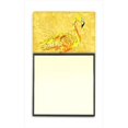 thumbnail image 1 of Flamingo On Yellow Refiillable Sticky Note Holder Or Postit Note Dispenser, 3 x 3 In., 1 of 1