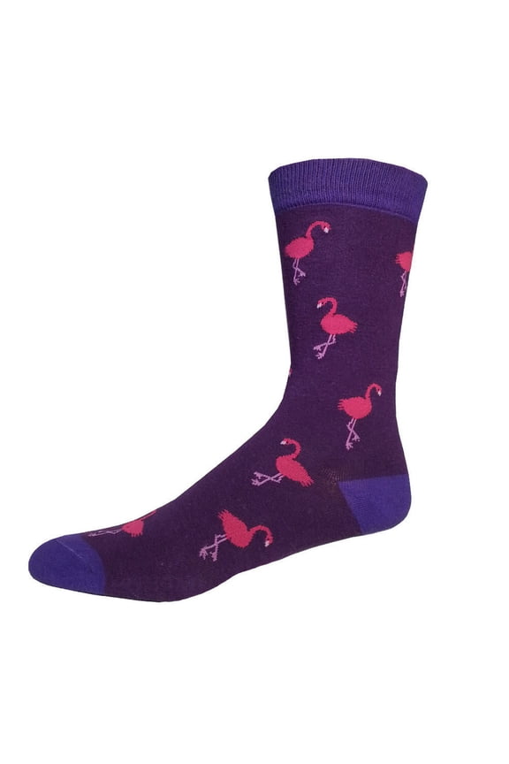 Flamingo One Size Fits Most Crew Socks