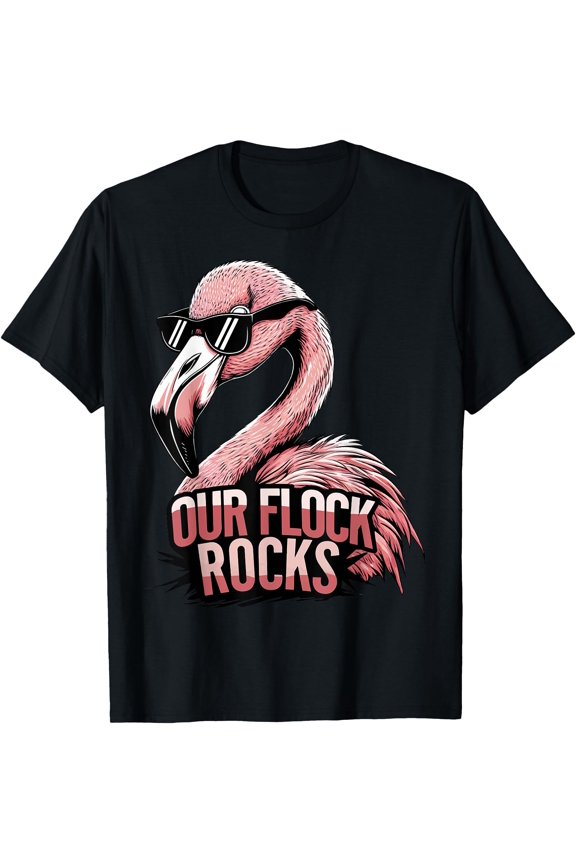Flamingo Our Flock Rocks T-Shirt