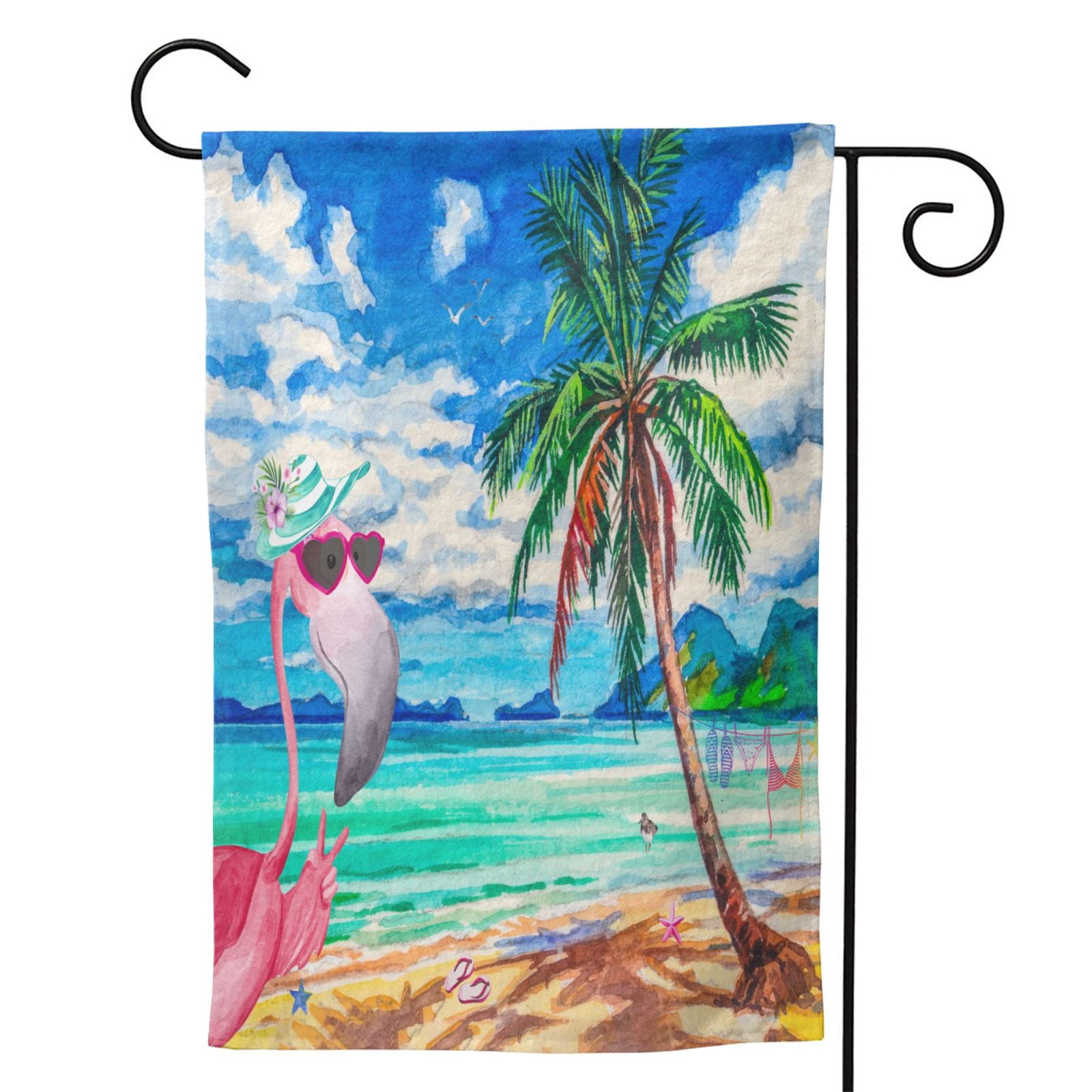 Flamingo Palm Trees Garden Flag 28