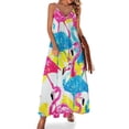 thumbnail image 1 of Flamingo Pattern Fine Art Sleeveless Dress Summer Dress Woman 2025, 1 of 7
