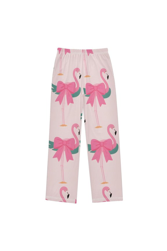Flamingo Pattern Pajama Pants Soft Lightweight Lounge Pants Bottoms Sleep Pants Warm Comfy