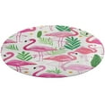 thumbnail image 1 of Flamingo Pattern Round Rugs -Washable Non-Slip Small Round Area Rug Throw Soft Circle Rugs for Bedroom, Modern Print Indoor Carpet for Entryway Sofa Living Room, 1 of 6