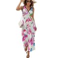 thumbnail image 1 of Flamingo Pattern Sleeveless Dress Woman Fashion Long Dresses Women's Summer Suit Dress 2025, 1 of 6