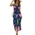 thumbnail image 1 of Flamingo Pattern Sleeveless Dress Woman Fashion Long Dresses Women's Summer Suit Dress 2025, 1 of 7