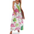 thumbnail image 1 of Flamingo Pattern Sleeveless Dress Woman Fashion Long Dresses Women's Summer Suit Dress Summer 2025 Women, 1 of 7