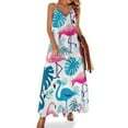 thumbnail image 1 of Flamingo Pattern Sleeveless Dress Woman Fashion Long Dresses Women's Summer Suit Dress Summer 2025 Women, 1 of 7