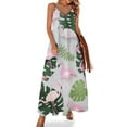 thumbnail image 1 of Flamingo Pattern Sleeveless Dress Woman Fashion Long Dresses Women's Summer Suit Dress Summer 2025 Women, 1 of 7