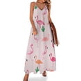 thumbnail image 1 of Flamingo Pattern Sleeveless Dress Women's Luxury Party Dress Birthday Dresses for Women, 1 of 7