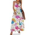 thumbnail image 1 of Flamingo Pattern Sleeveless Dress for Women Clothing Female Women's Summer Skirt, 1 of 7