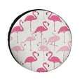 thumbnail image 1 of Flamingo Pattern Spare Tire Cover, Universal Wheel Tire Cover Dust-Proof Tire Protectors for Trailer Rv Van SUV Truck Camper And Many Vehicle, 1 of 6