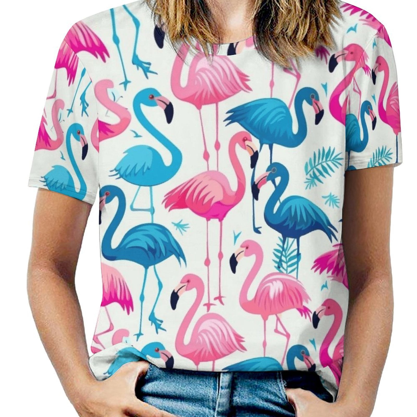 T-shirt Imprimé 3D Perroquet Hip Hop - Unisexe Homme Femme - Colorié - 88% Polyester 12% Spandex - Neuf Avec étiquette