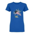 thumbnail image 1 of Flamingo Pink Bird Shaped T-Shirt Women -Image by Shutterstock, Female Medium, 1 of 2