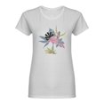 thumbnail image 1 of Flamingo Pink Bird Shaped T-Shirt Women -Image by Shutterstock, Female Medium, 1 of 2