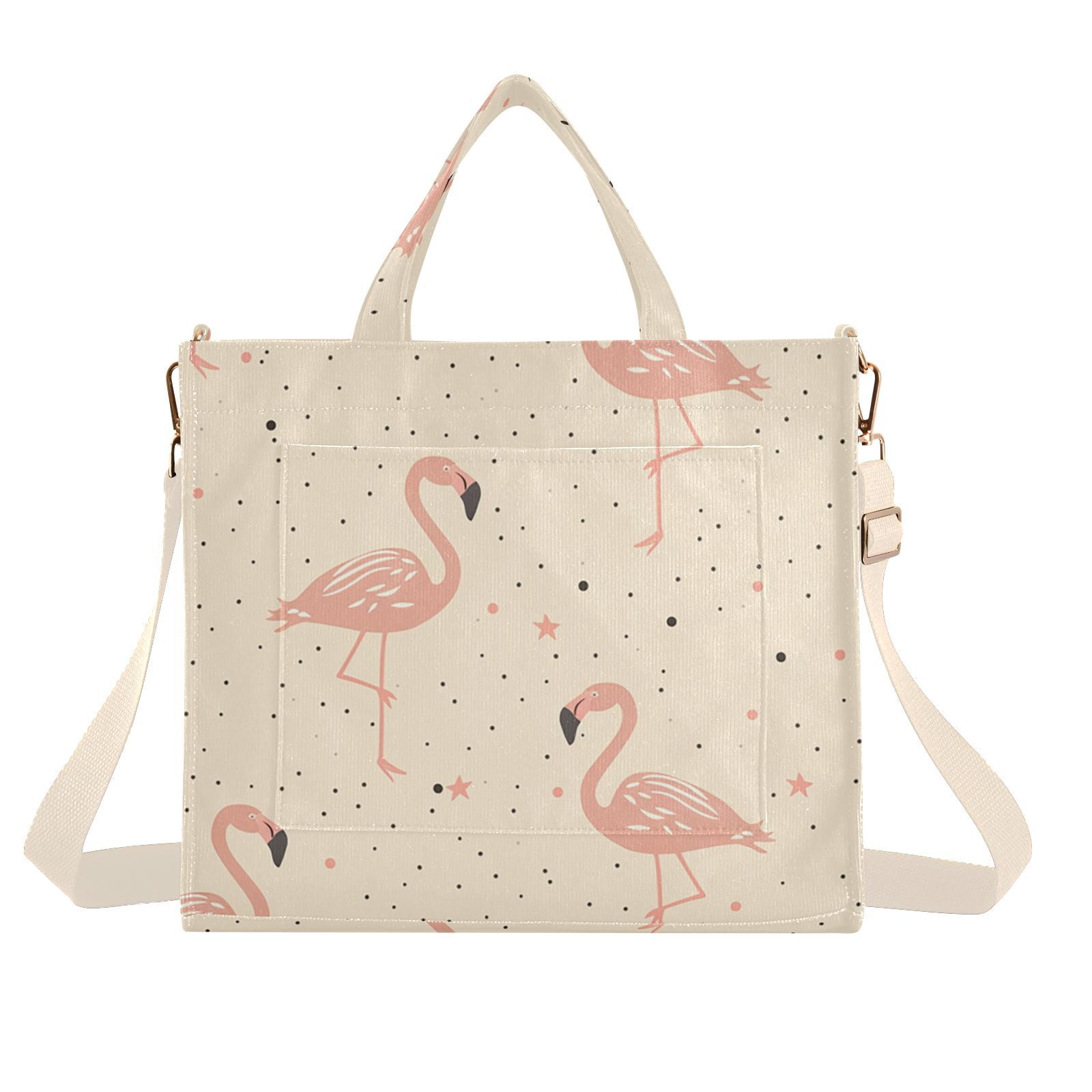 Elvis Music Fan Zipper Tote Bag with Pink Cadillac, x 14