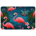 thumbnail image 1 of Flamingo Polyester Non-Slip Chair Mat Rug Outdoor Carpet Door Mat Machine Washable, 1 of 6