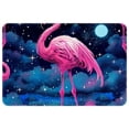 thumbnail image 1 of Flamingo Polyester Non-Slip Door Carpet Kitchen Mat Floor Rug - Machine Washable, 1 of 6