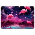 thumbnail image 1 of Flamingo Polyester Non-Slip Machine Washable Bath Rug Outdoor Carpet Bath Rugs, 1 of 6