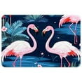 thumbnail image 1 of Flamingo Polyester Non-Slip Machine Washable Indoor Mat Office Mat Kitchen Rugs, 1 of 6